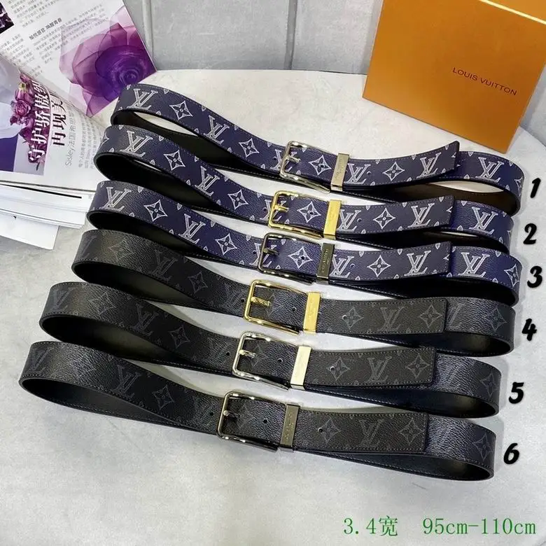 LV Belt 34mmX95-110cm 7D38